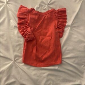Zara Pink Ruffled Puff Sleeve Blouse
